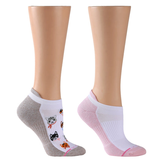 Dr. Motion Cat Bandanas - Ankle Compression Socks For Women
