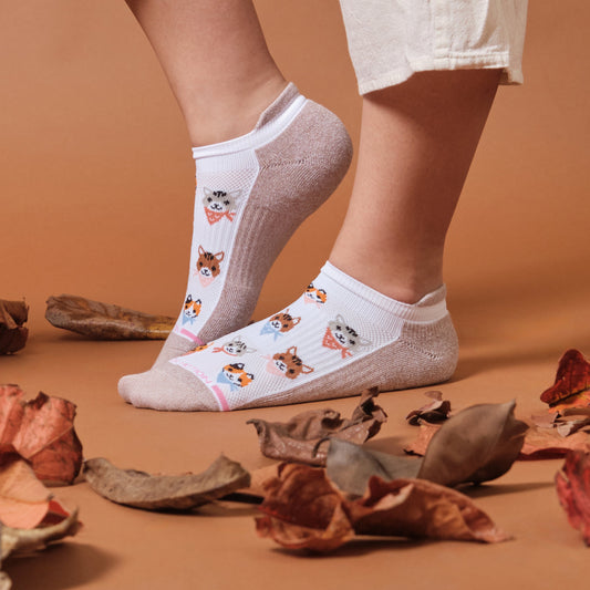 Dr. Motion Cat Bandanas - Ankle Compression Socks For Women