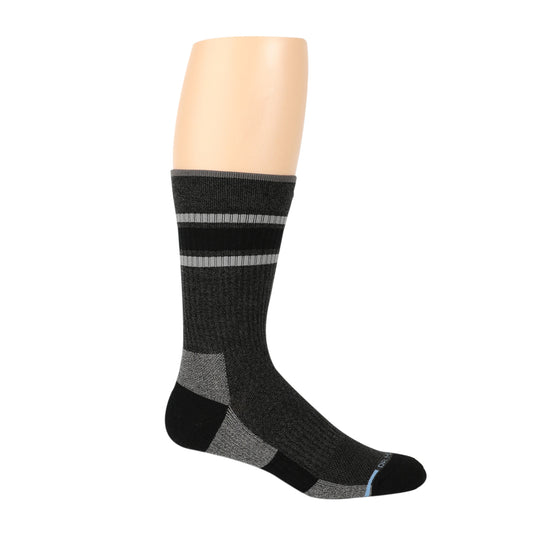 Dr. Motion Varsity Top Stripe - Compression Outdoor Medium Weight Crew For Men